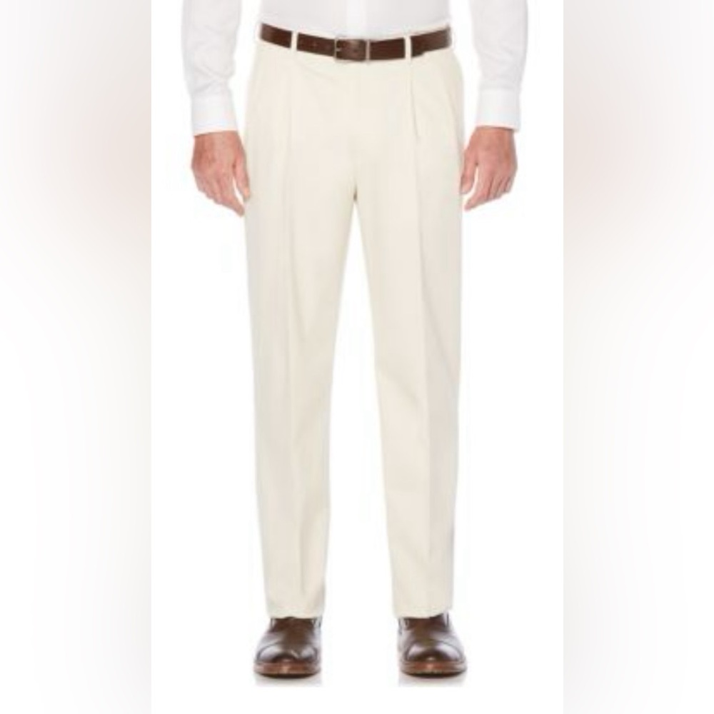 Savane 48x34 dress pants men’s comfort waist off white